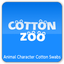 COTTON ZOO どうぶつキャラクター綿棒